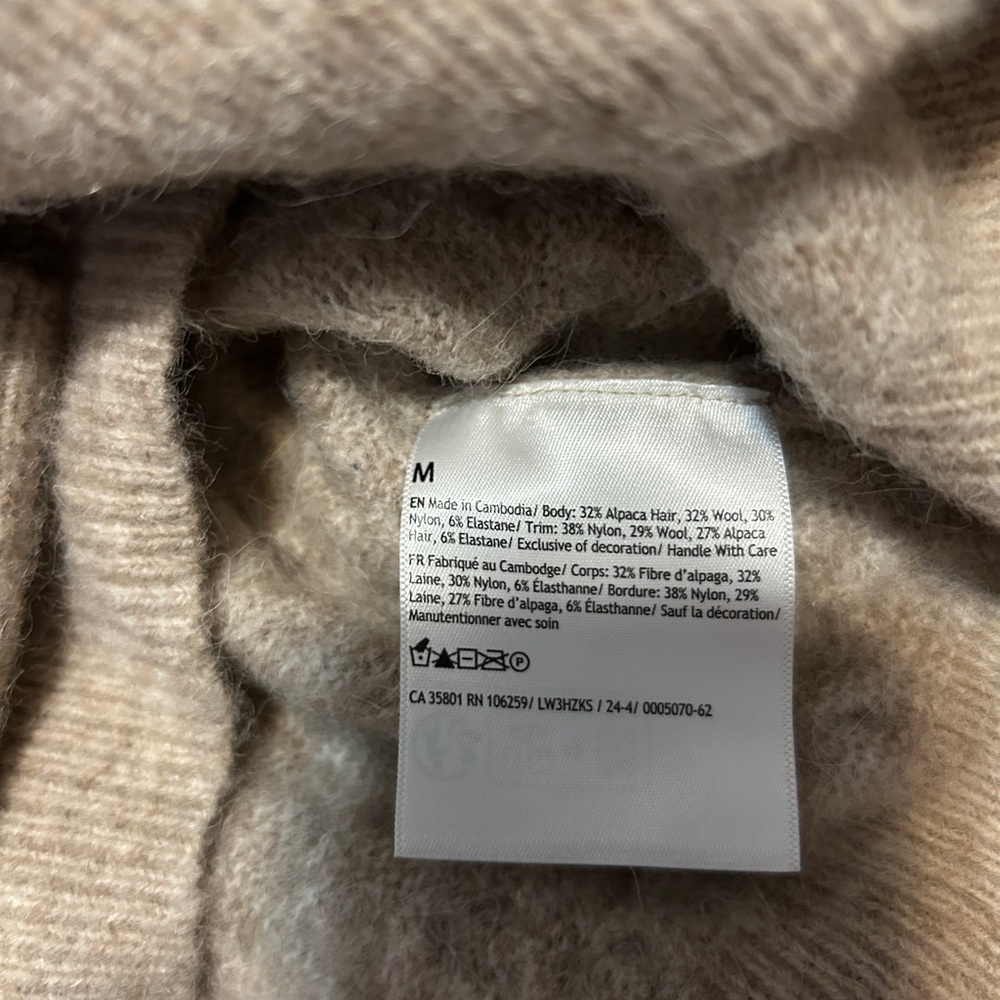 lululemon athletica Women's Beige Textured Crewneck Sweater - Picture 3 of 4